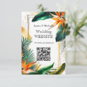 Vogels van het Paradijs Bliss Website kaart (Staand voorkant)