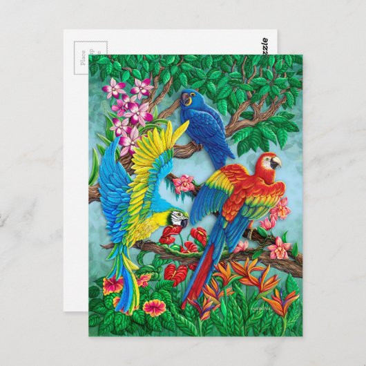 Vogels van het Paradijs Briefkaart (Voorkant / Achterkant)
