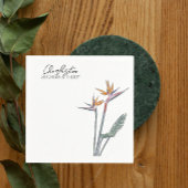 Vogels van het Paradijs Bruiloft cocktail servet