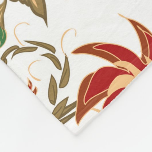 Vogels van het Paradijs Fleece Deken (Hoek)