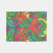 Vogels van het Paradijs Fleece Deken (Voorkant (Horizontaal))