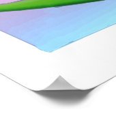 Vogels van het paradijs met de regenboogachtergron poster (Hoek)