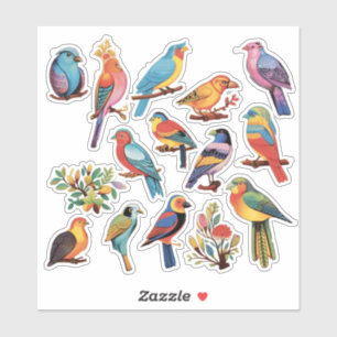 Vogels van het Paradijs Sticker