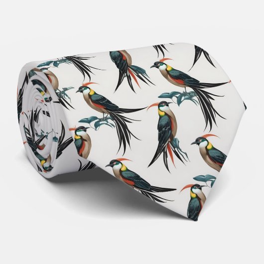 Vogels van het Paradijs Stropdas (Opgerold)