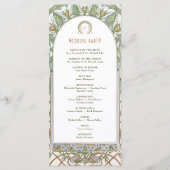 Vogels van het Paradijs Trouwprogramma Art Nouveau Programmakaart (Achterkant)