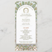 Vogels van het Paradijs Trouwprogramma Art Nouveau Programmakaart (Voorkant)