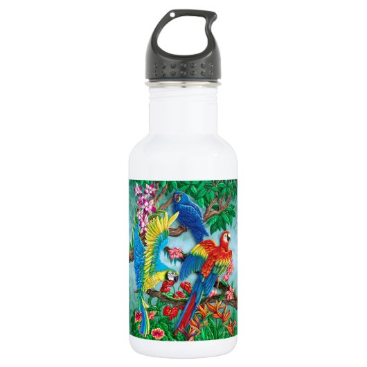 Vogels van het Paradijs Waterfles (Voorkant)