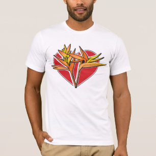 Vogels van het Paradise Heart T-shirt
