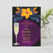 Vogels van het Paradise Hibiscus Brunch en bubble Kaart (Staand voorkant)