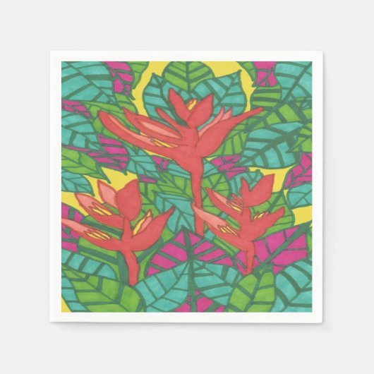 Vogels van het Paradise Tropical Servet (Voorkant)