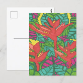 Vogels van het Paradise tropische Oerwoud Briefkaart