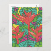 Vogels van het Paradise tropische Oerwoud Briefkaart (Voorkant / Achterkant)