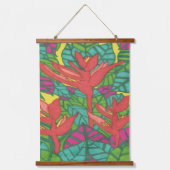 Vogels van het Paradise tropische Oerwoud Hangend Wandkleed (Voorkant)