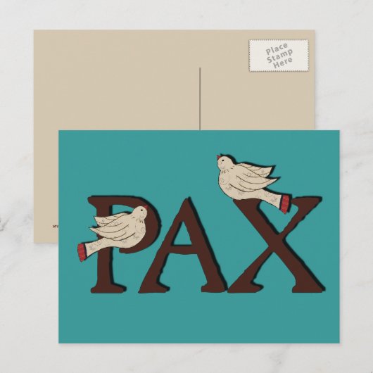Vogels van het Pax-Briefkaart Briefkaart (Voorkant / Achterkant)