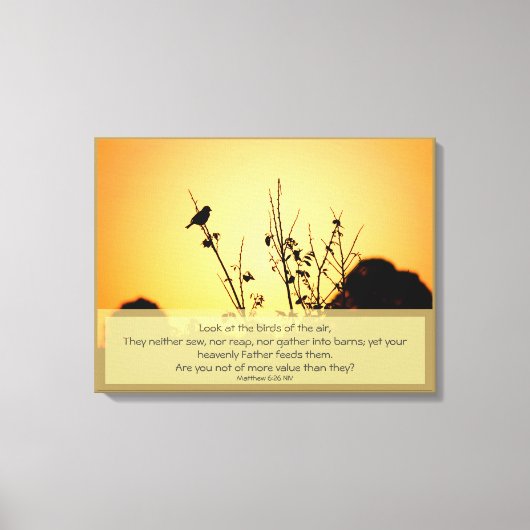 Vogels van het Poster van de lucht Canvas Afdruk (Voorkant)