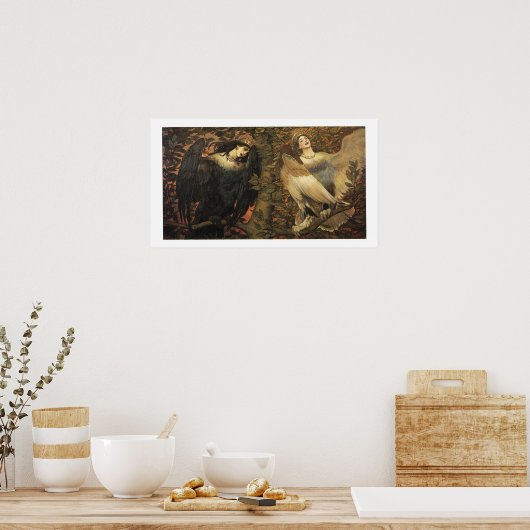 Vogels van het Poster van Joy en Sorrow (Keuken)