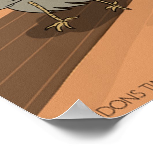 Vogels van het prooi Talon Contest Funny Poster (Hoek)