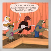 Vogels van het prooi Talon Contest Funny Poster (Voorkant)