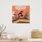 Vogels van het prooi Talon Contest Funny Poster (Keuken)