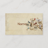 VOGELS VAN HETZELFDE VERDERE BRANCH Visitekaartje (Achterkant)