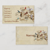 VOGELS VAN HETZELFDE VERDERE BRANCH Visitekaartje (Voorkant / Achterkant)