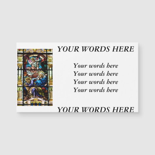 Vogels van Jezus Glas in lood (Voorkant)