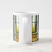 Vogels van Jezus Glas in lood Grote Koffiekop (Achterkant)