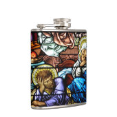 Vogels van Jezus Glas in lood Heupfles (Rechts)