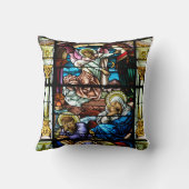 Vogels van Jezus Glas in lood Kussen (Achterkant)