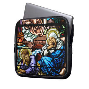 Vogels van Jezus Glas in lood Laptop Sleeve