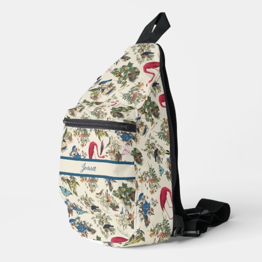 Vogels van John James Audubon Sling Bag (Rechterhoek)