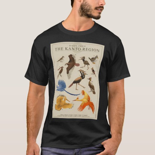 Vogels van Kanto-meisje T-shirt (Voorkant)