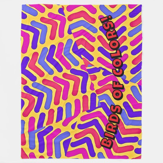 VOGELS van kleuren Fleece Deken (Voorkant)