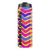 Vogels van kleuren! thermosbeker (Voorkant)