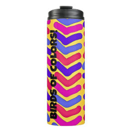 Vogels van kleuren! thermosbeker