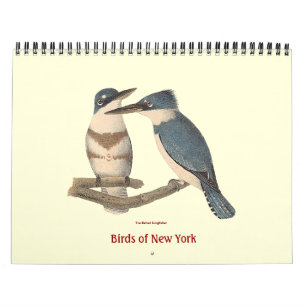 Vogels van New York Lithografen Kalender