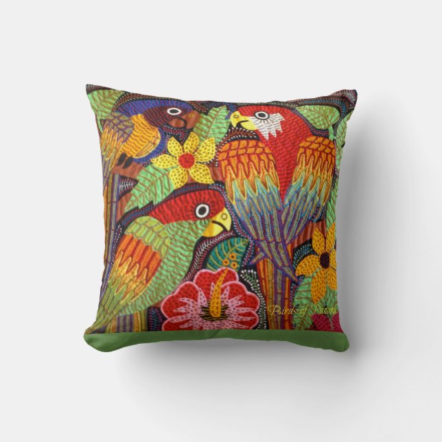 Vogels van Panama Pillow Kussen (Voorkant)