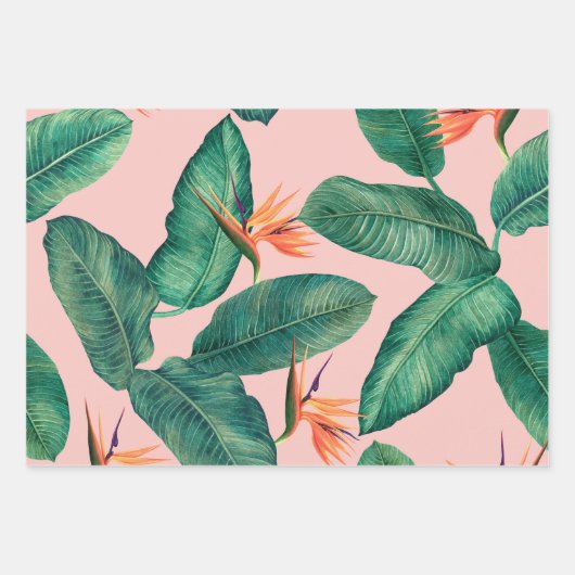 Vogels van paradijzen voor het verpakken van papie inpakpapier vel (Voorkant)