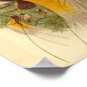 Vogels van Paradise Green Yellow  Print (Hoek)