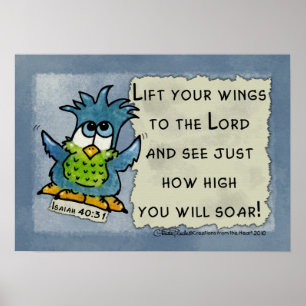 Vogels van Pray-Soar-Isaiah Poster