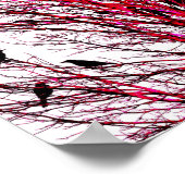 "Vogels van Texas Red" JTG Art Poster (Hoek)