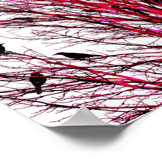 "Vogels van Texas Red" JTG Art Poster (Hoek)