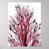 "Vogels van Texas Red" JTG Art Poster (Voorkant)