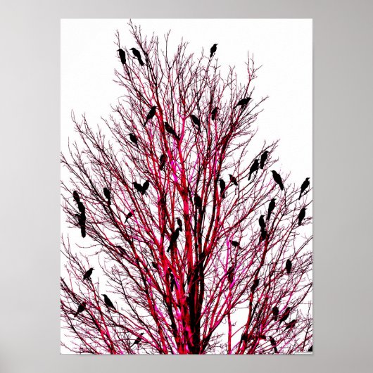 "Vogels van Texas Red" JTG Art Poster (Voorkant)