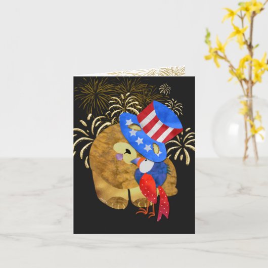 VOGELS VAN VERDERE WENSKAARTEN KAART (Gele Bloem)