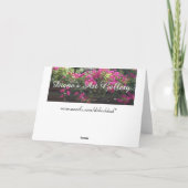 Vogels van verdriet en sympathie kaart (Achterkant)