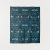 "Vogels" van William Morris Blue Pattern Wandkleed (Voorkant)