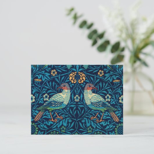 Vogels van William Morris Briefkaart (Staand voorkant)