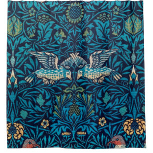 Vogels van William Morris Douchegordijn