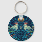 Vogels van William Morris Sleutelhanger (Voorkant)